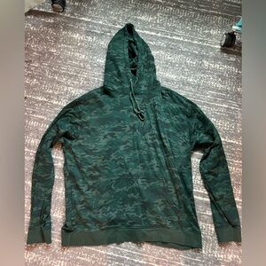 Peter Millar Forest Green Camo golf hoodie